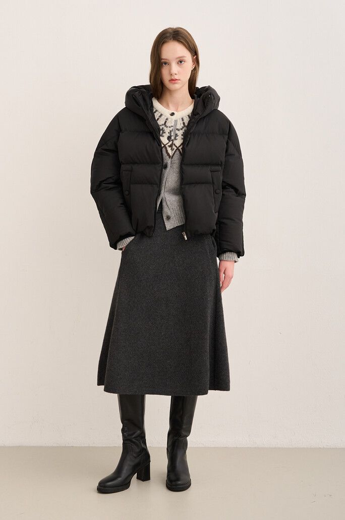 알파카 블렌드 니트 스커트 17만원대