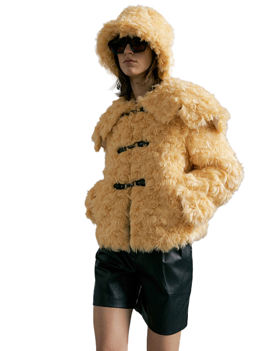 CLOUD fur duffle jacket
