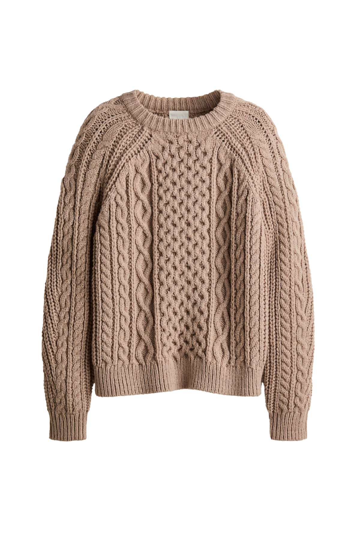 케이블 니트 스웨터