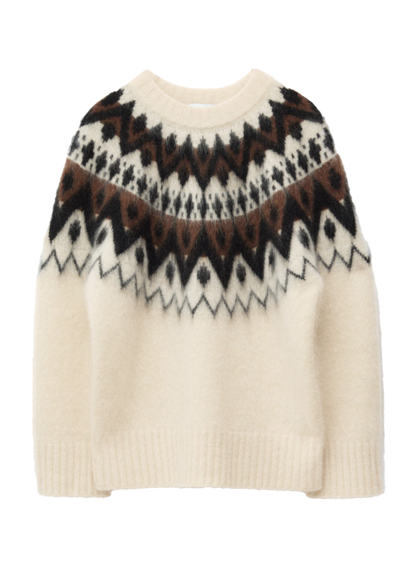 오버사이즈 모헤어 블렌드 스웨터