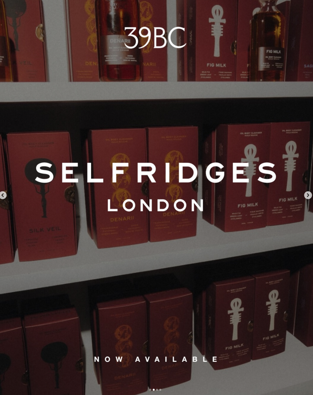 도버 스트릿 마켓 파리, 셀프리지 런던, 스토어 X 등에 입점한 39BC