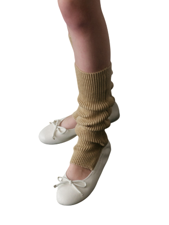 KNIT RIB LEG WARMER