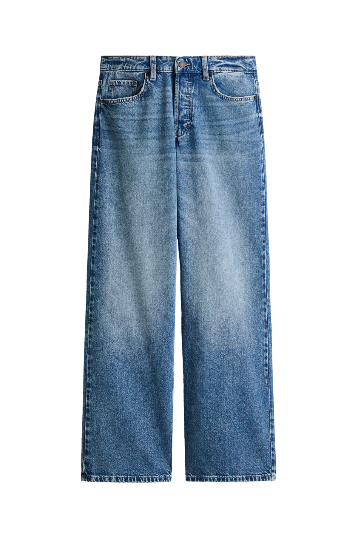 레귤러 웨이스트 와이드 진