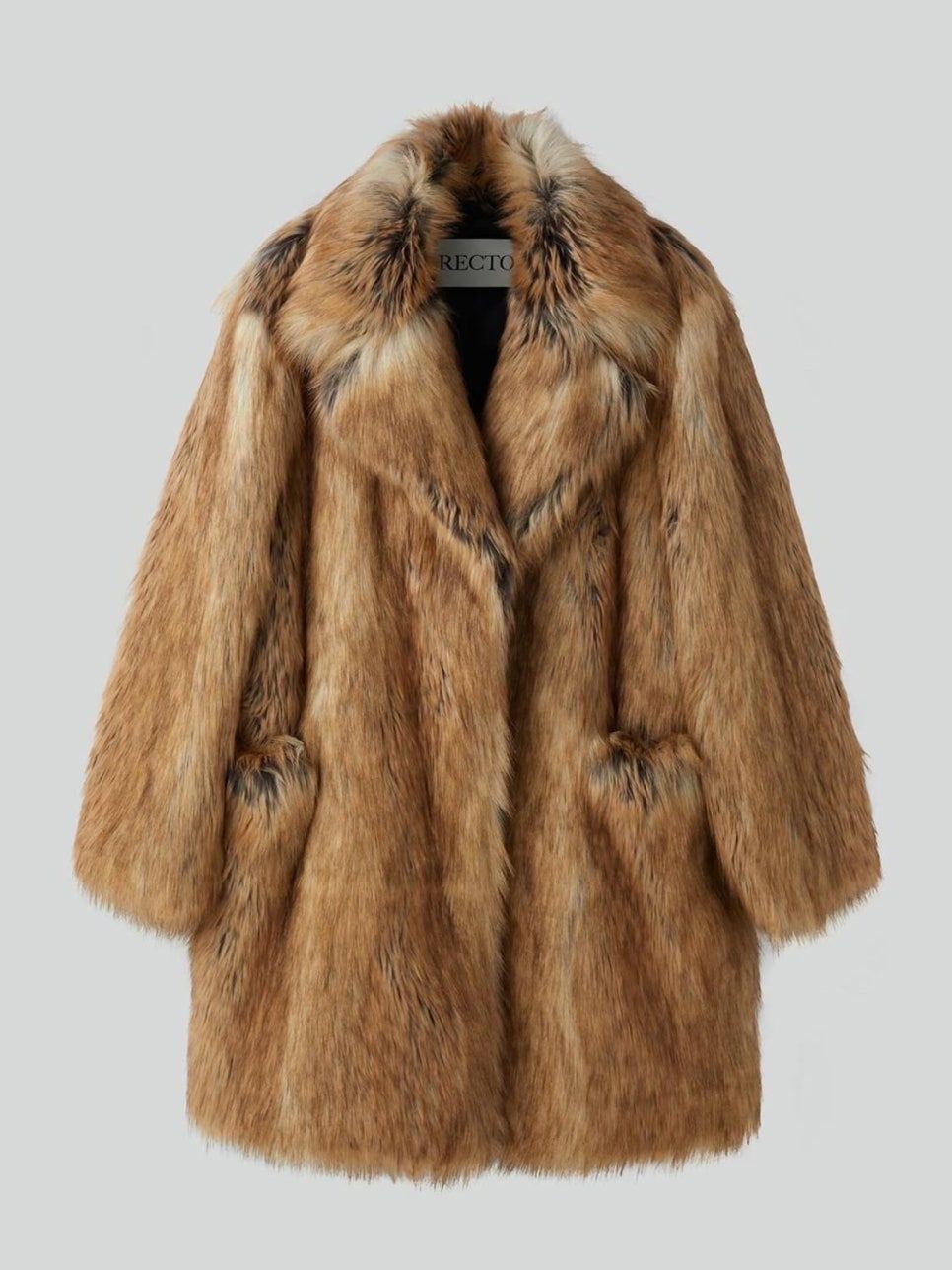 렉토 70S Orchid Faux Fur Oversized Coat, 가격 미정