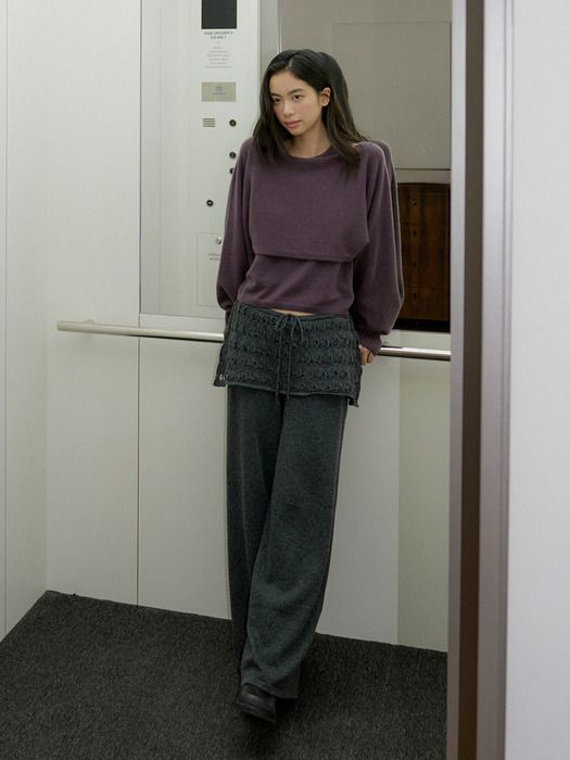 베르브 레이스 레이어드 니트 팬츠 5만원대(출처: 브랜드 제공)