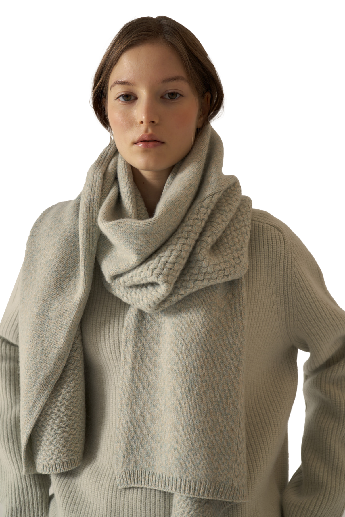 캐시미어 텍스처 머플러