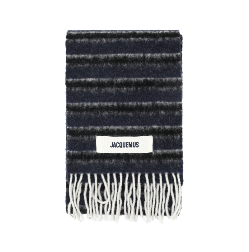 레샤프 레이유르 스트라이프 알파카 프린지 머플러