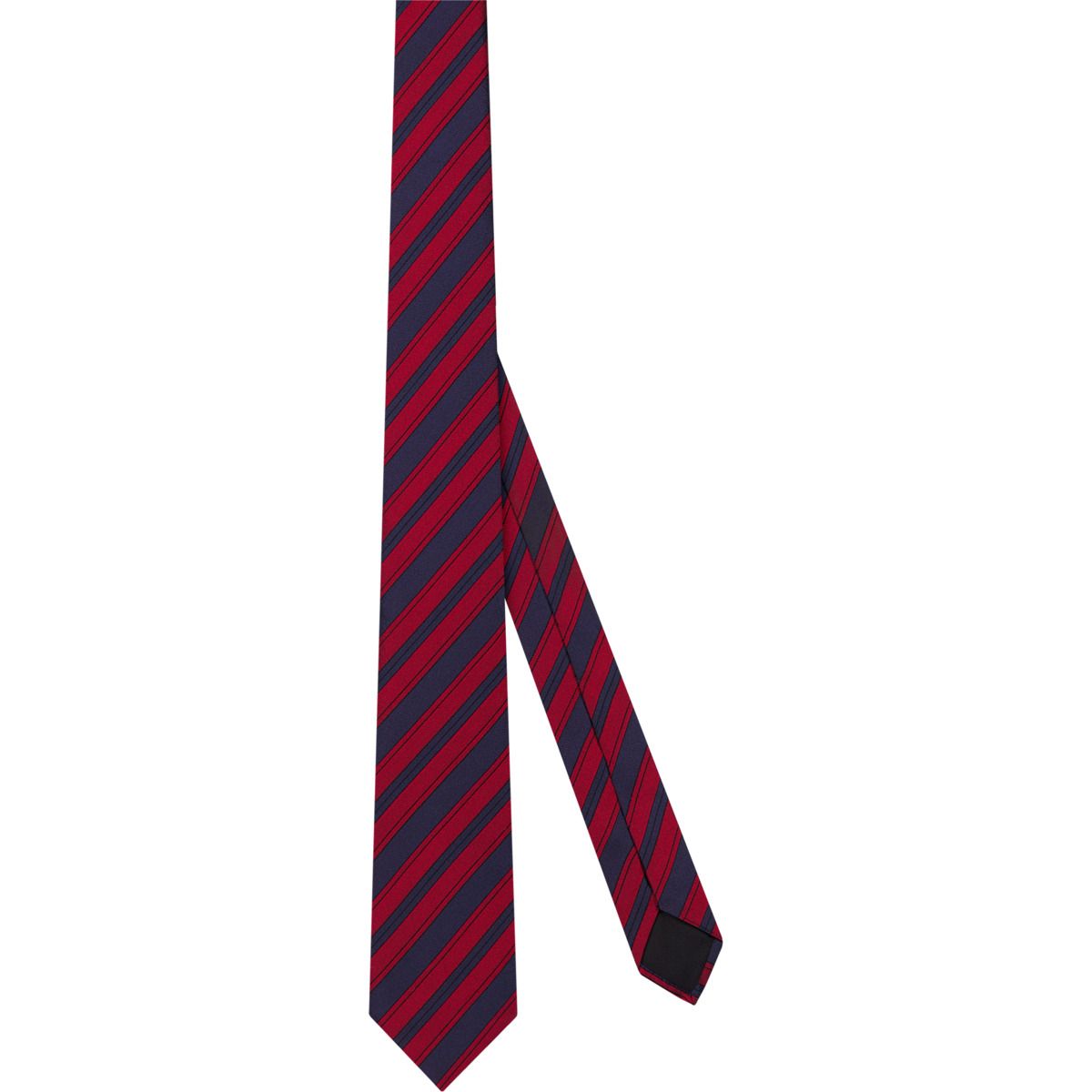 Dior 블루 앤 레드 실크 스트라이프 타이 41만원