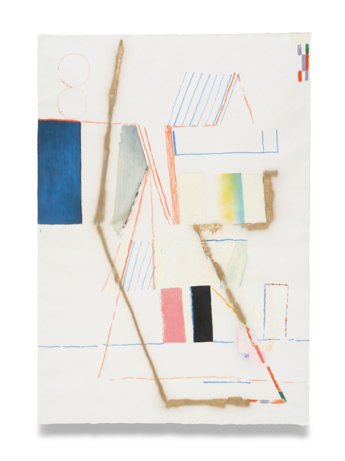 Bek Hyunjin 갈팡질팡 Wavering 2025 Oil and spray enamel on paper 213 x 150 cm Courtesy of the artist and PKM Gallery. Photo © Sangtae Kim / Fondation d'entreprise Hermès.