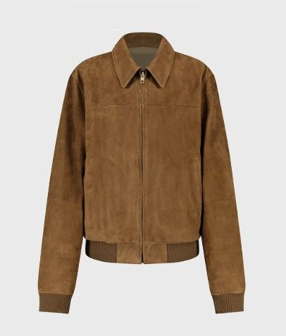 르하스 클래식 스웨이드 봄버 자켓