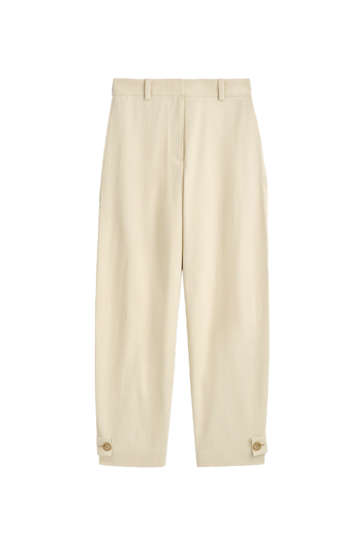 배럴 레그 코튼 유틸리티 트라우저