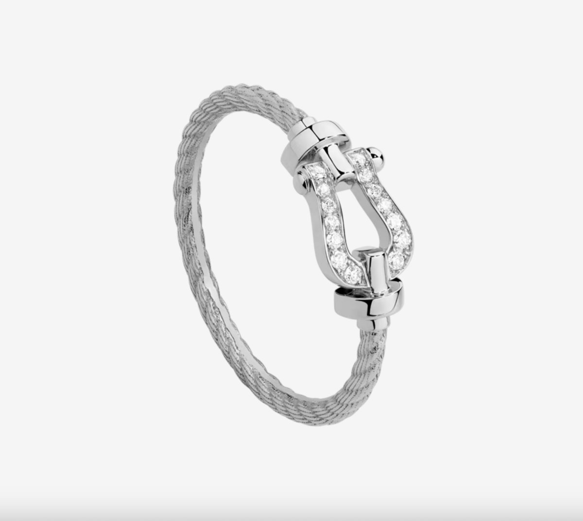 Fred 포스텐 링 18k 화이트 골드 및 다이아몬드 스몰 256만원
