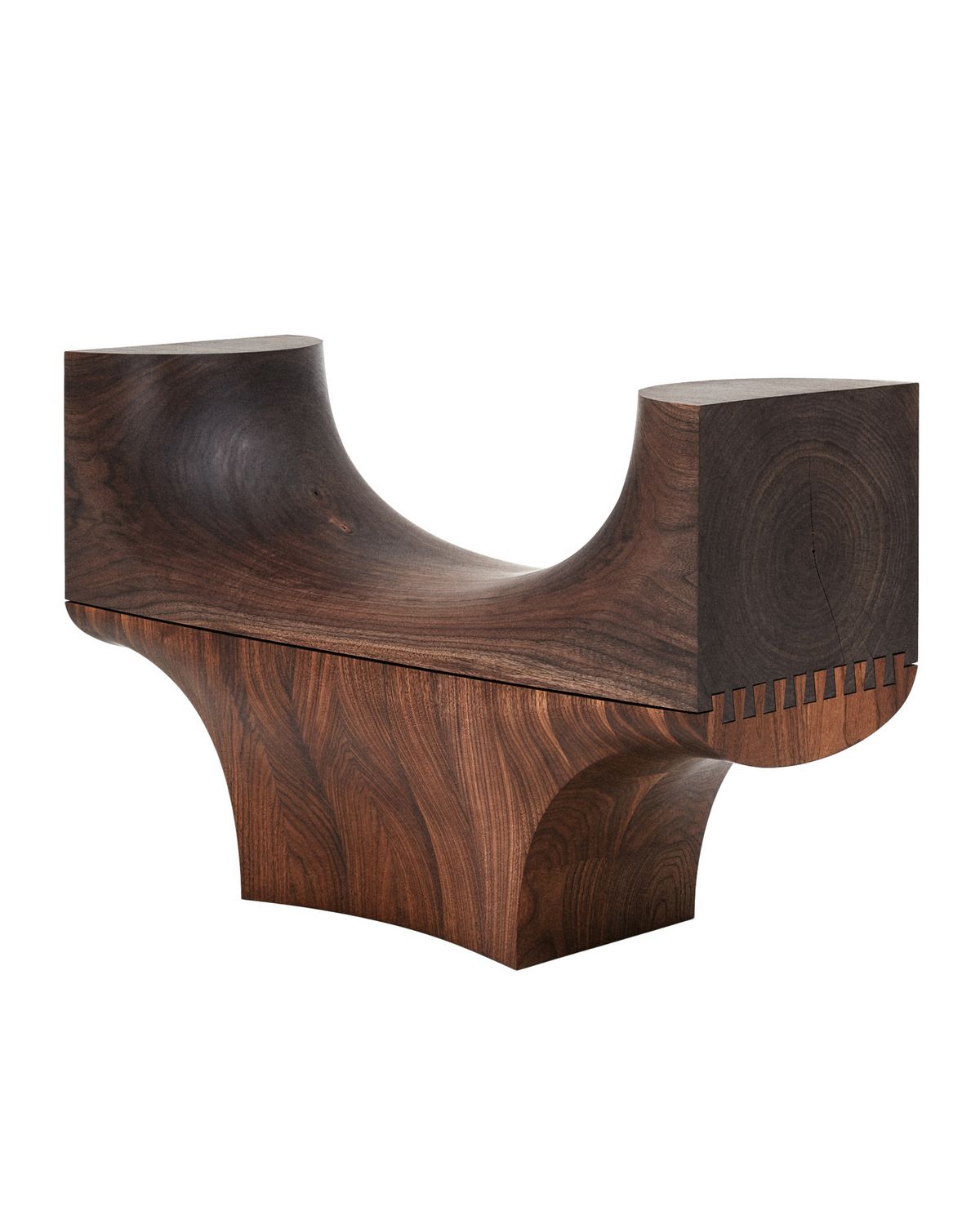 <배흘림> 호두나무 / 975 x 400 x 615mm / 2025