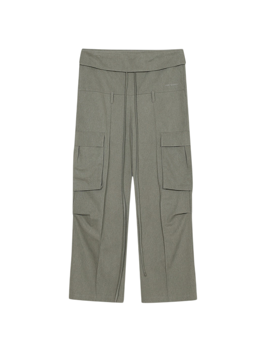 FOLD CARGO POCKET PANTS KHAKI
