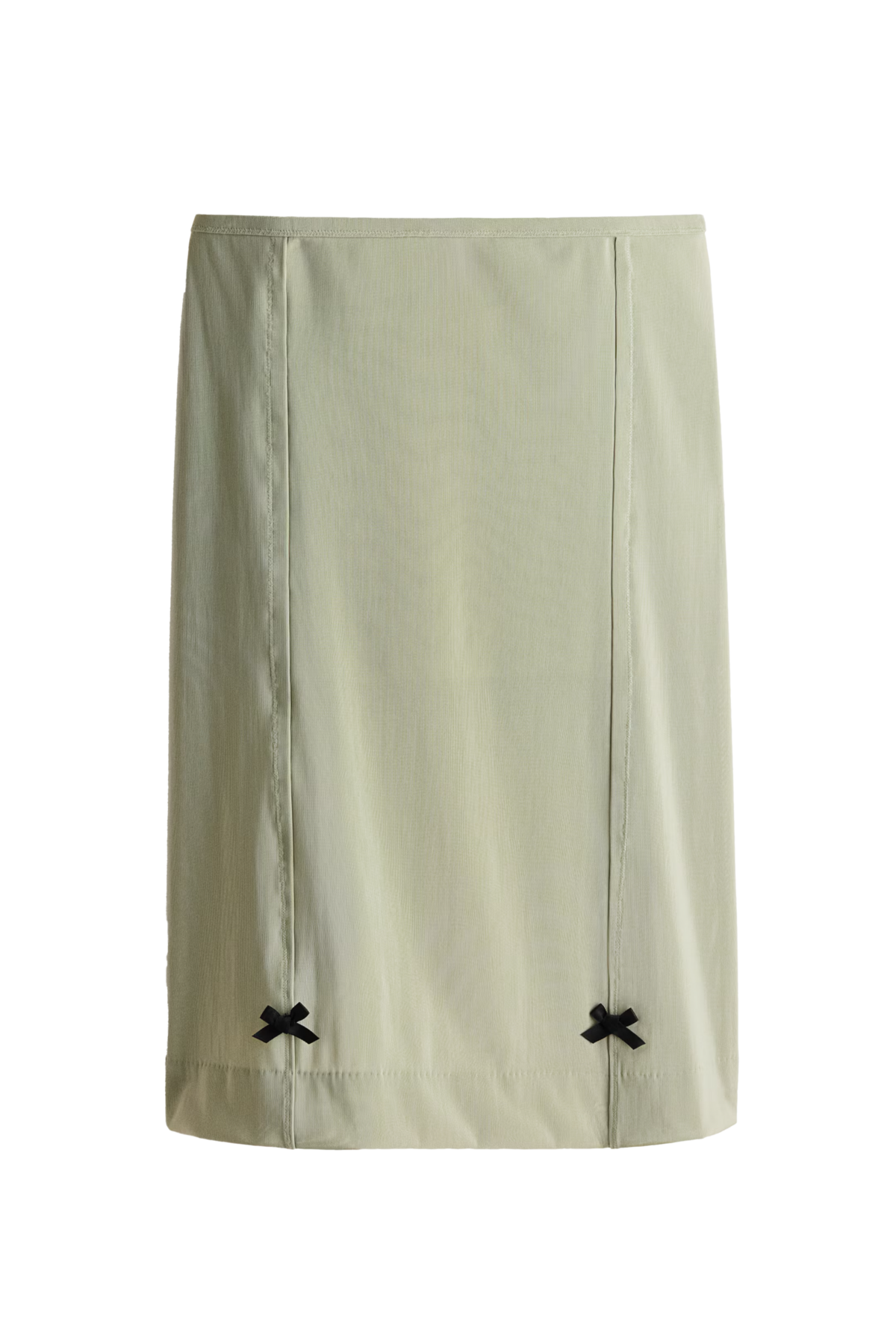 리본 디테일 메쉬 스커트