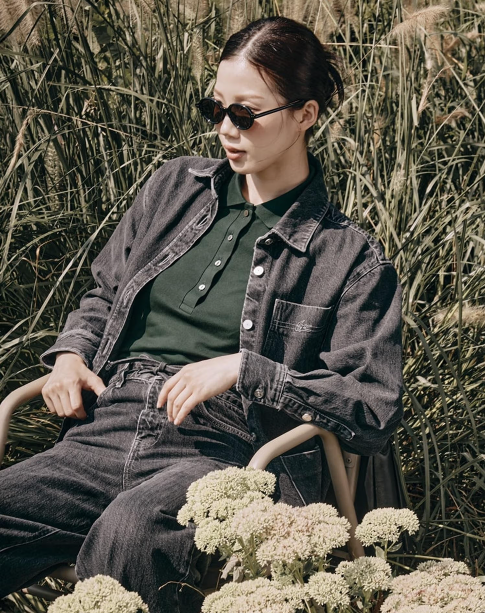 라코스테 릴렉스핏 데님 셔츠 자켓 21만3천원대