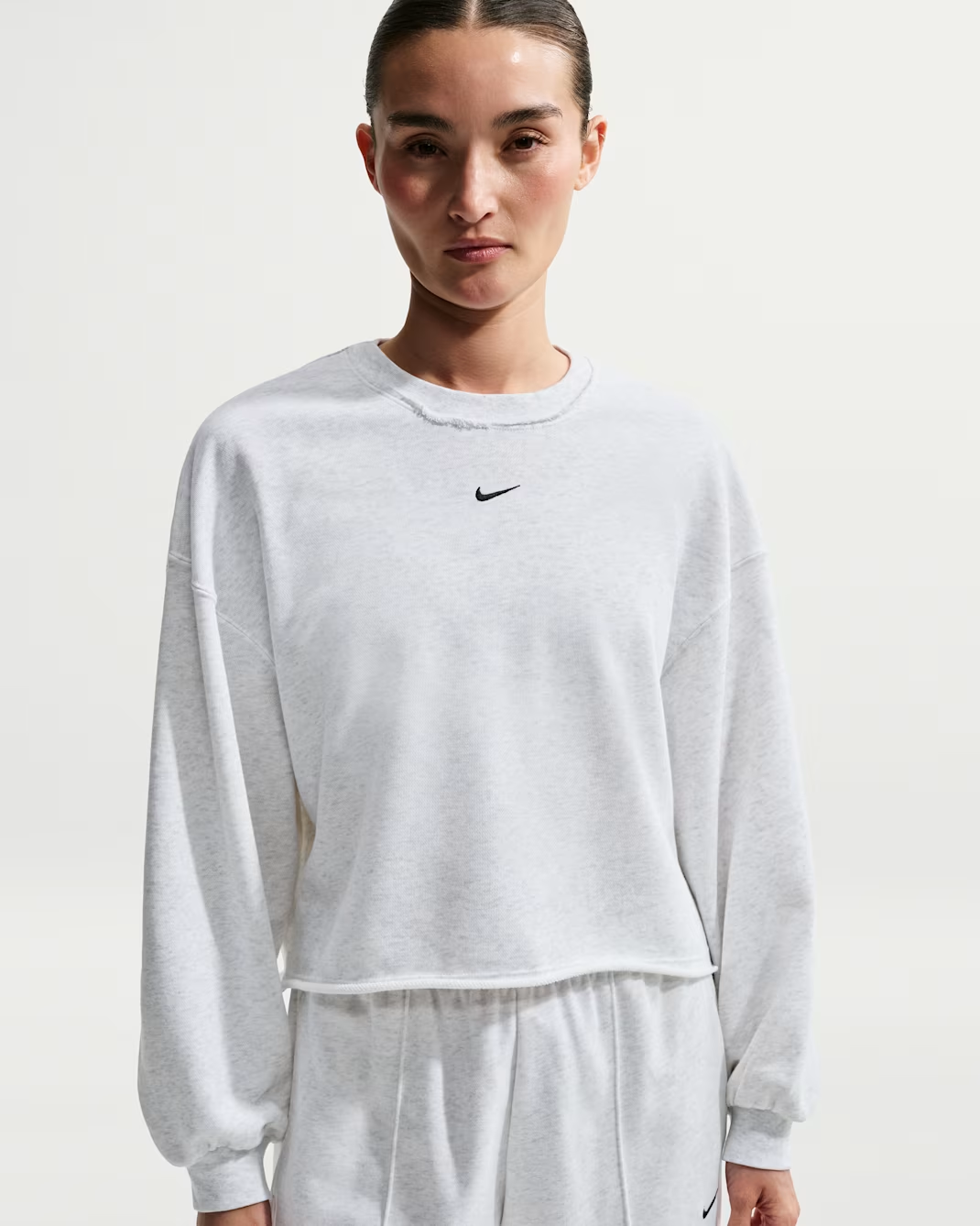 여성 오버사이즈 프렌치 테리 크루넥 스웻셔츠