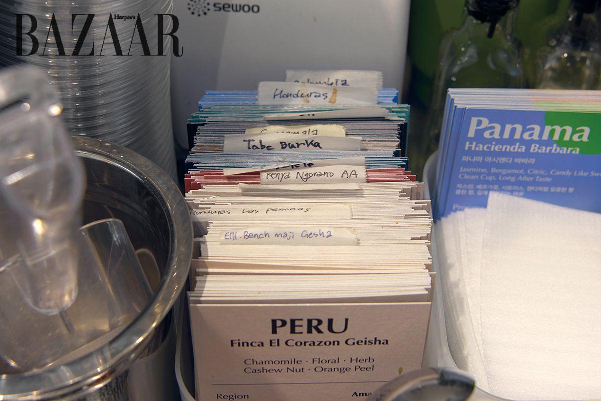 한때 취급했던 원두와 지금도 맛볼 수 있는 원두. 코르츠가 지나온 원두의 역사. 