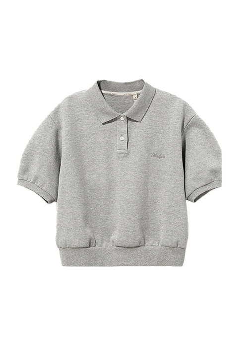 호바트 볼륨 슬리브 피케 셔츠