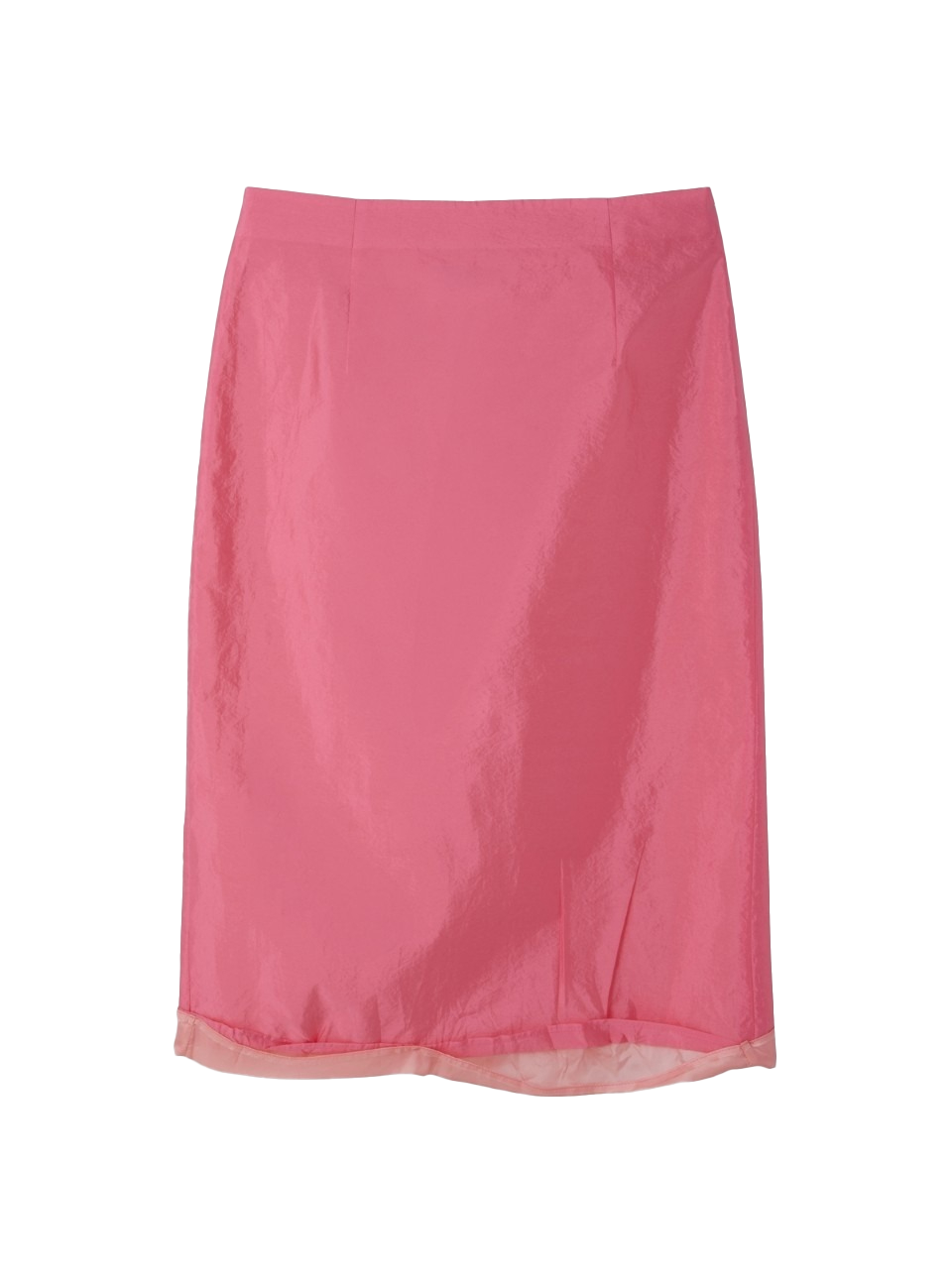 레이어드 디테일 미디 스커트