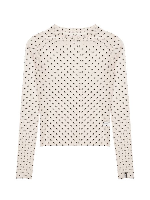NICOLE LABEL SEE-THROUGH DOTS TOPS