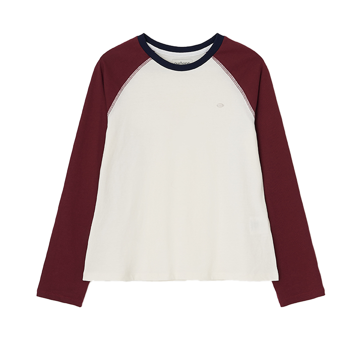 투톤 래글란 티셔츠