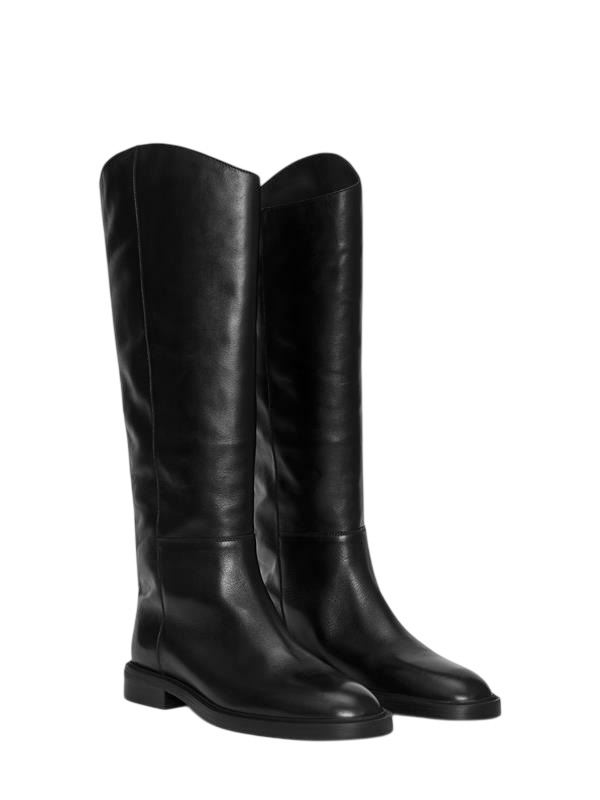 레더 라이딩 부츠