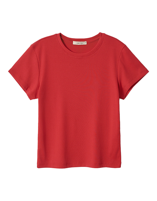 베이직 스탠다드핏 반팔 티셔츠