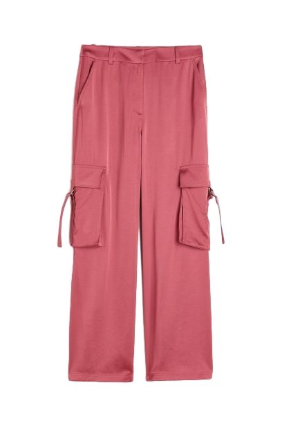 새틴 카고 팬츠