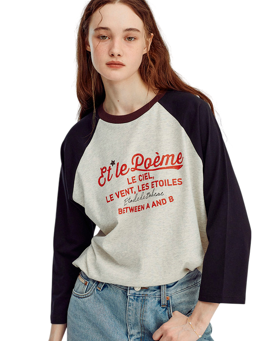 Vintage Crack Raglan Sleeve Tee