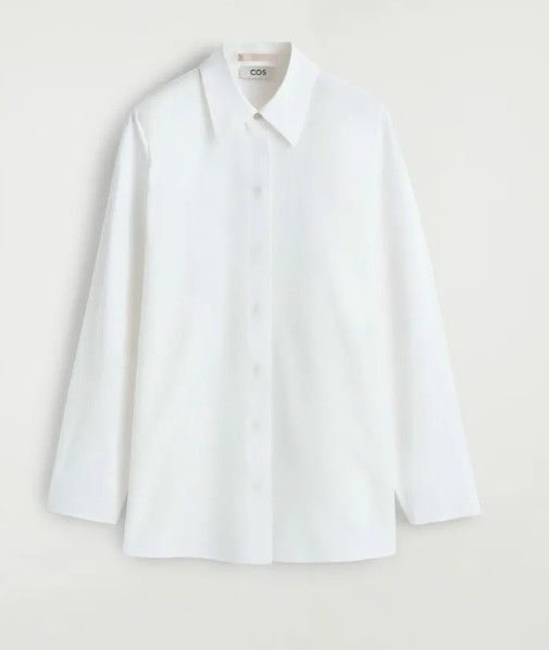 라운드 코튼 실크 셔츠