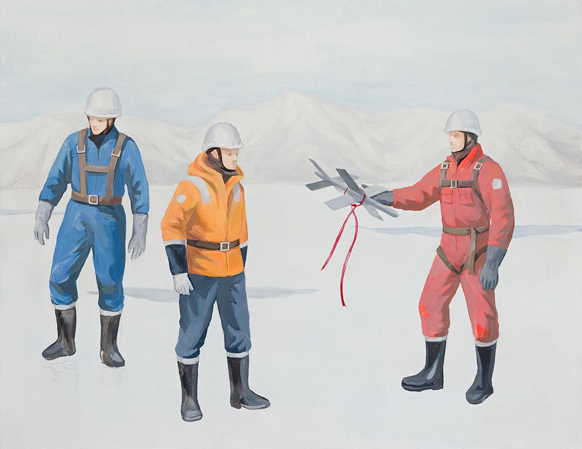  <생존을 위한 지침 II>, 2026, 패널에 유화 물감, 41x53cm.