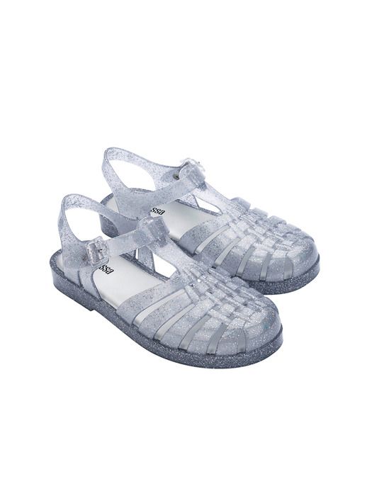 우먼 포제션 샤이니 샌들 클리어 글리터