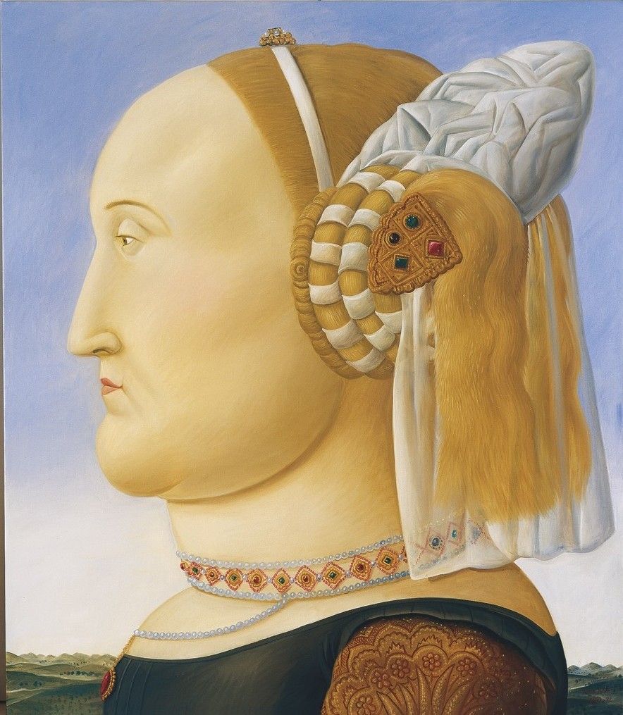 피에로 델라 프란체스카를 따라 (이면화) After Piero della Francesca (Diptych), 1998, 캔버스에 유채, 204 X 177 cm, ⓒ Fernando Botero Foundation