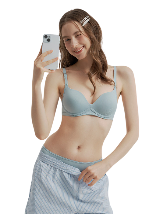 일체형 볼륨몰드 노와이어 브라팬티