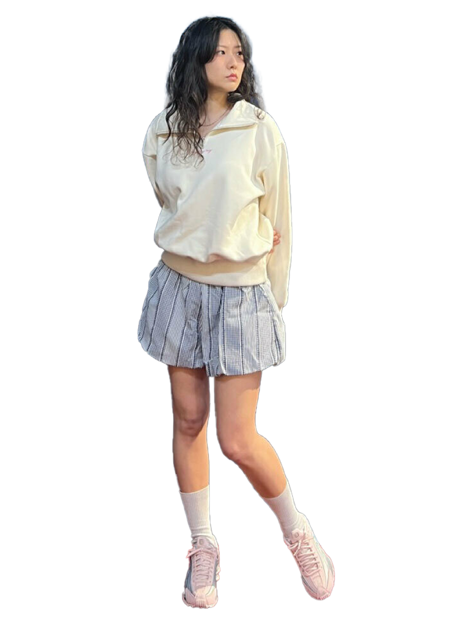 멀티 패턴 체크 벌룬 쇼츠