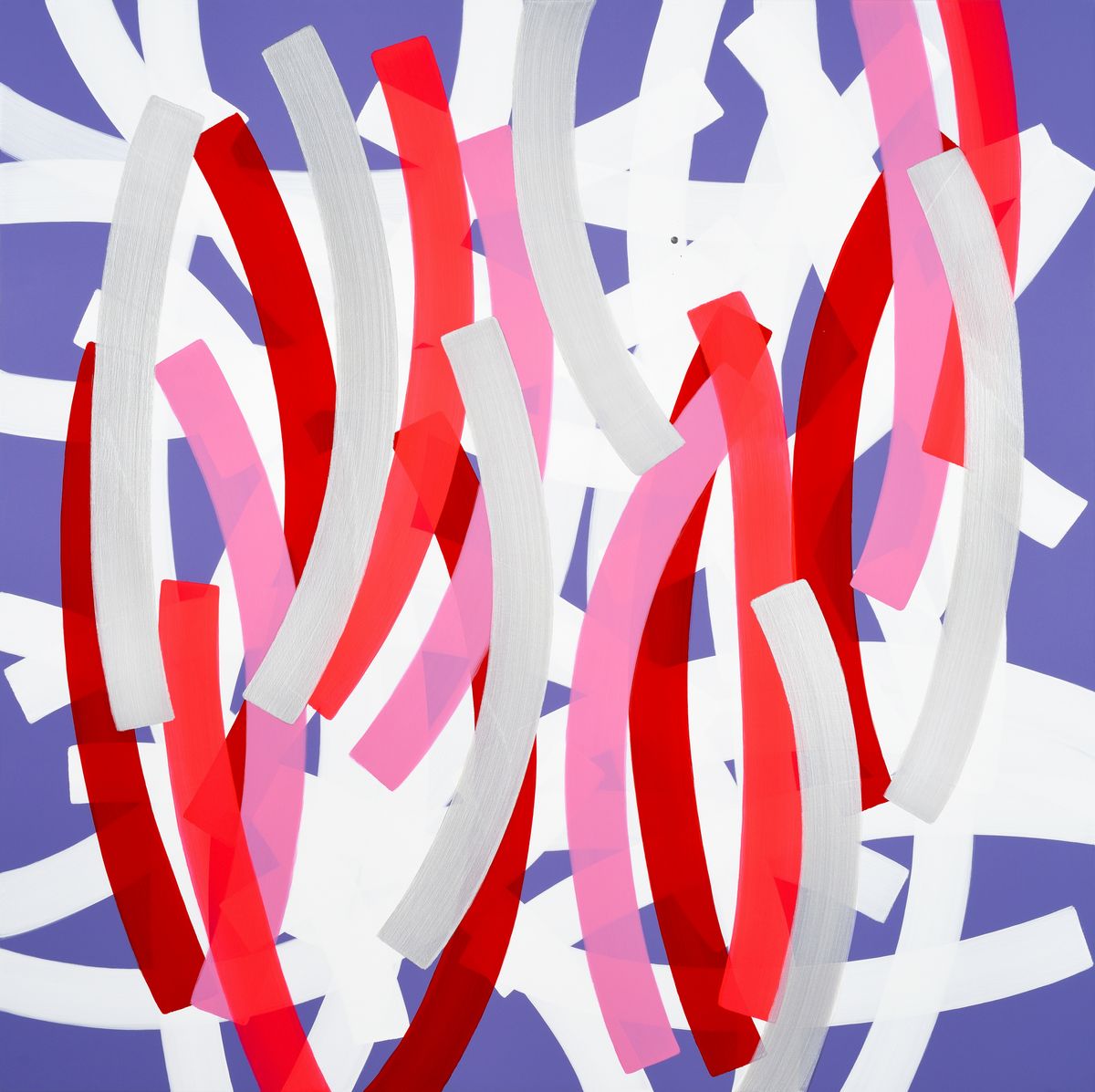Ha Taeim, Un Passage No.251001, 2025, acrylic on canvas, 182x182cm, Courtesy of the artist and OKNP_