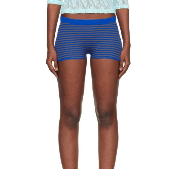 Blue & Brown Camu Shorts