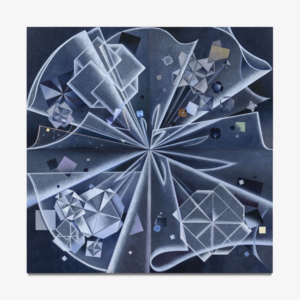 박정혜 〈 모라 〉 , 202 6 린넨에 아크릴릭 나무패널 장착 200 x 200 cm Courtesy of the artist and Gallery Hyundai 갤러리현대 제공