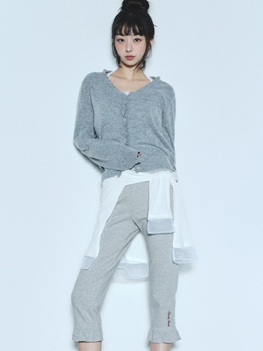 FRILL CAPRI PANTS