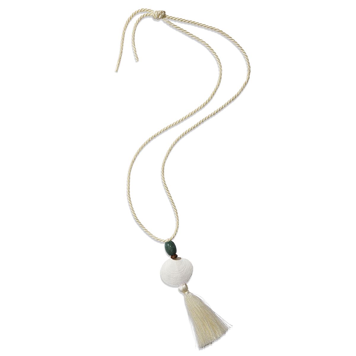태슬 장식 목걸이는 Jewels di Mare. 