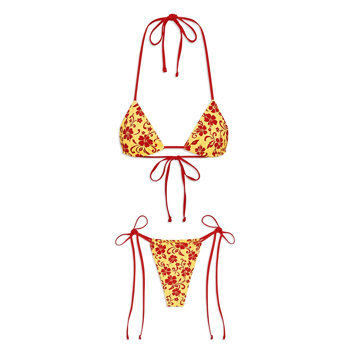 플로럴 패턴 비키니 세트업은 Frankles Bikinis. 