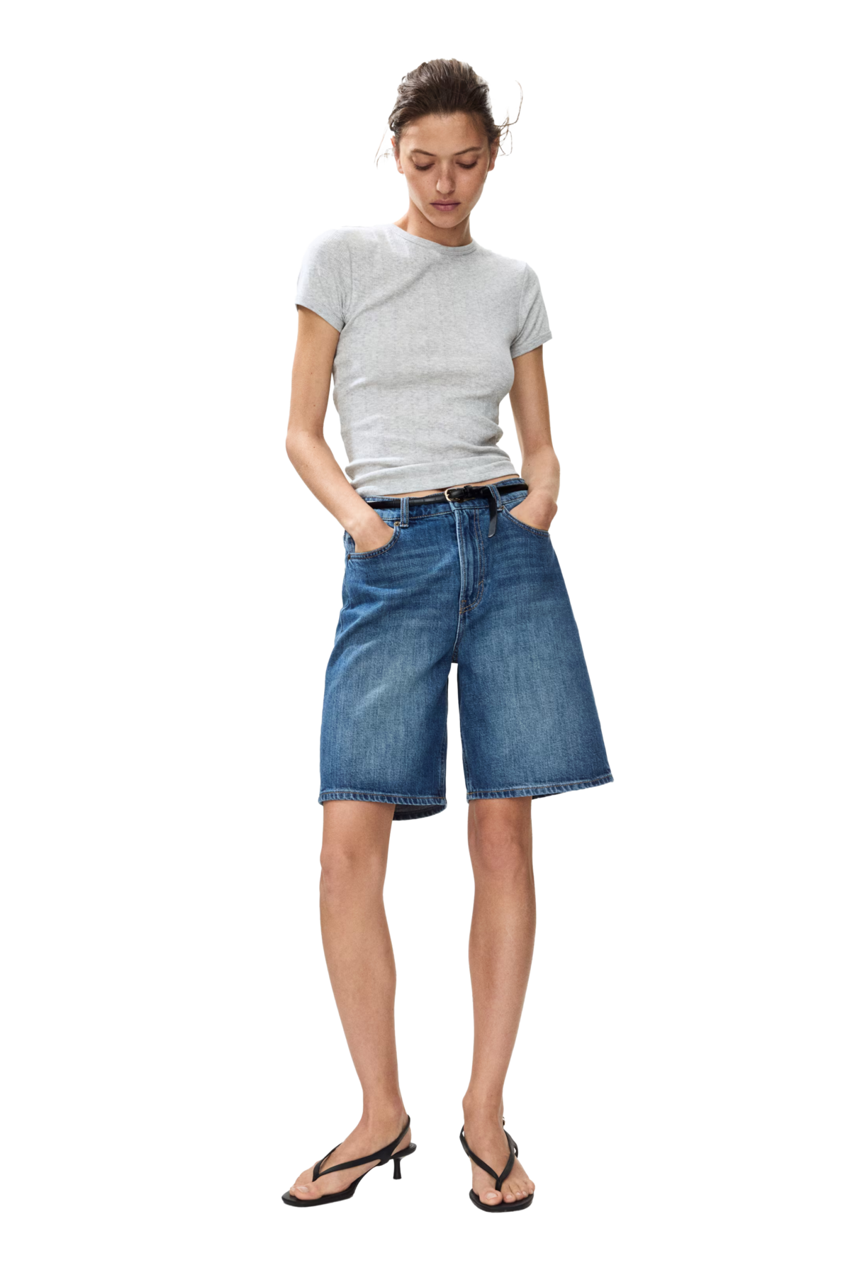 데님 버뮤다 쇼츠