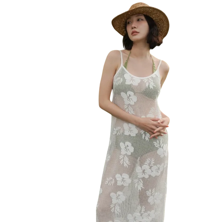 레버리 크로셰 맥시 드레스
