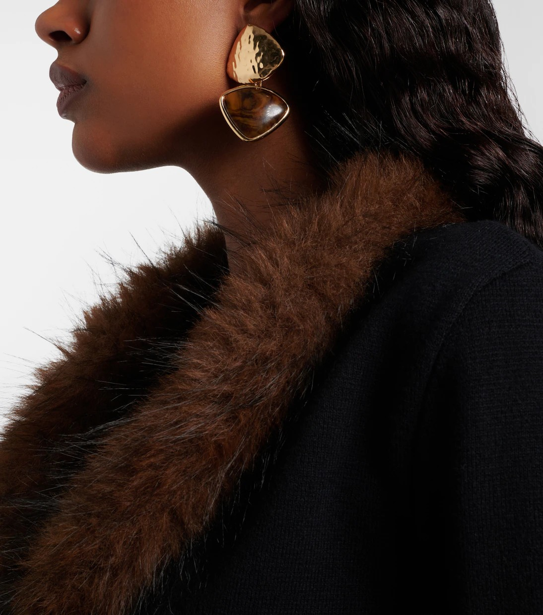 Embellished drop earrings