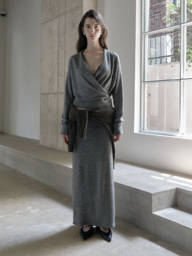 LOY WRAP DRAPE TOP