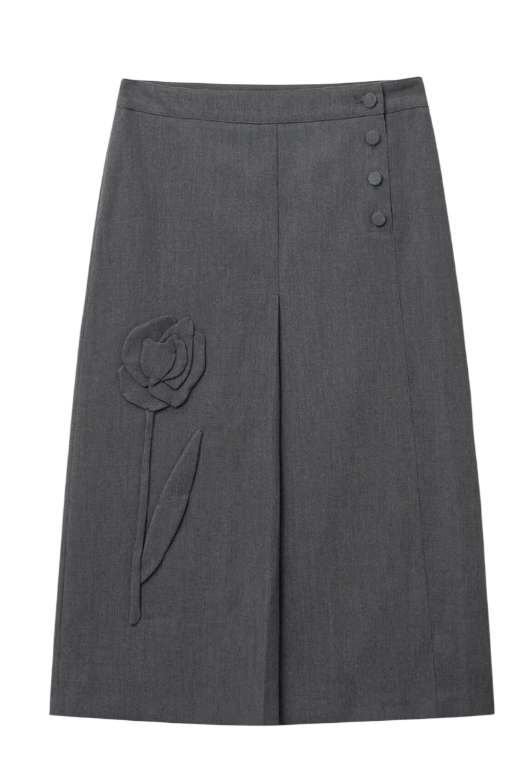 SN Rose Applique Skirt