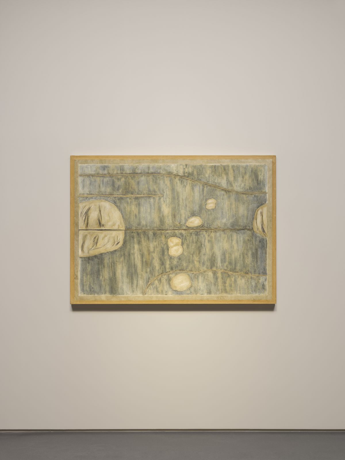 흐엉 도딘(Huong Dodinh), 〈무제(Untitled)〉, 1990, 나무 패널에 고정된 코팅지, 87 x 122cm, 박서보미술관 제공, 사진 전병철