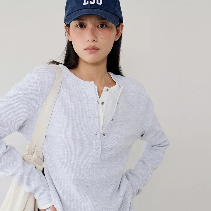 Tom waffle henley t-shirt