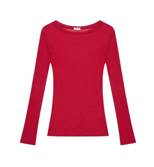 BASIC ROUND NECK TOP RED